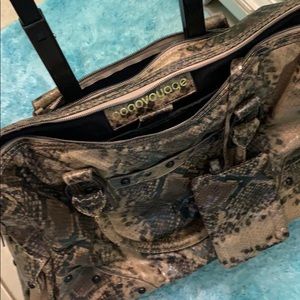Gogovoyage rolling Snake skin weekender/laptop